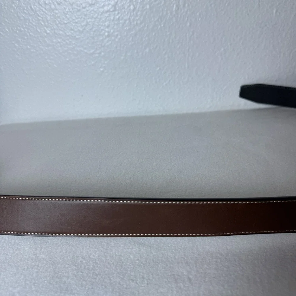 Swiss Gear Men's Medium 32-36 Black Brown Reversible Belt Bonded Leather